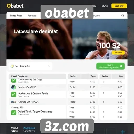 promoções e bônus disponíveis no site obabet